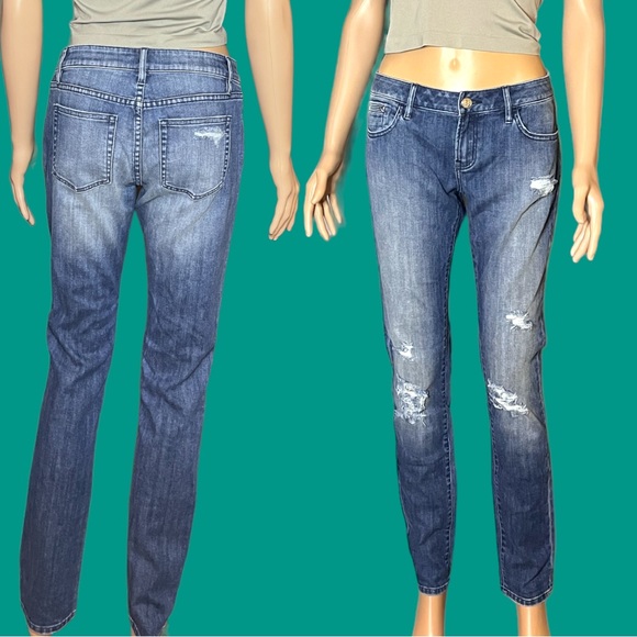 NWOT⭐️👖The Kooples low rise distressed skinny jeans. Size 26 (30” waist) - Picture 2 of 9